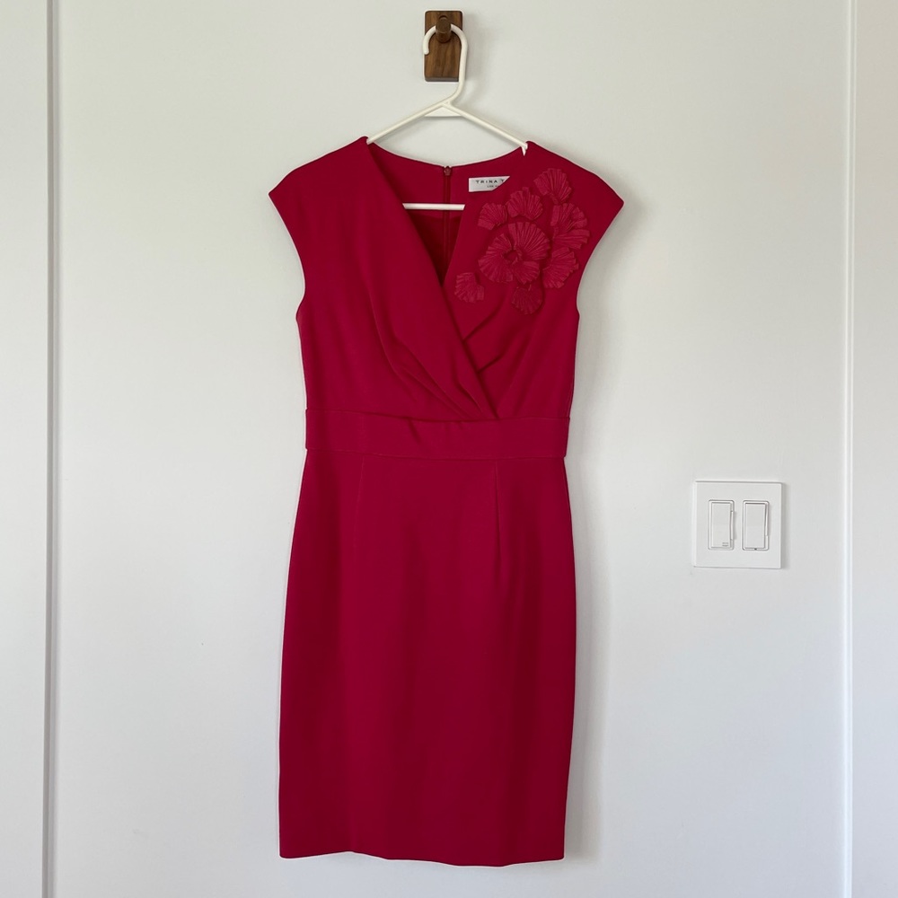 Trina Turk Red Cocktail Dress Size 4-6